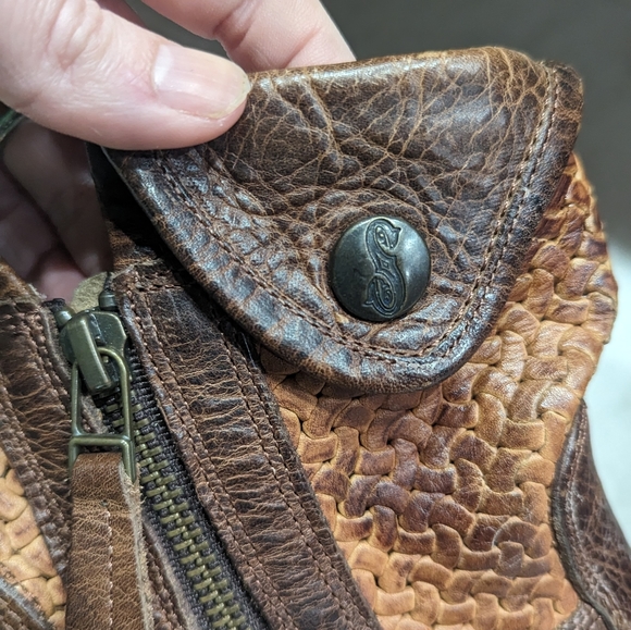 Sonora Leather Two Tone Brown Heeled Boots Size 7.5 50% off sale❤️ - Picture 6 of 9